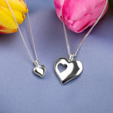 A piece of my Heart Necklace in Silver