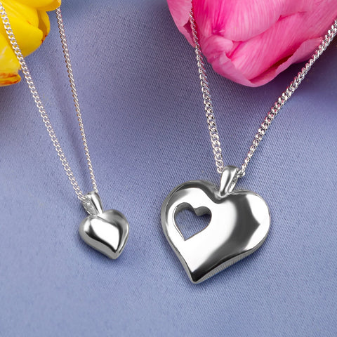 Mother & Child Piece of My Heart Necklace SET