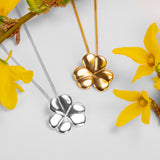 Lucky Shamrock / Clover Necklace in Silver