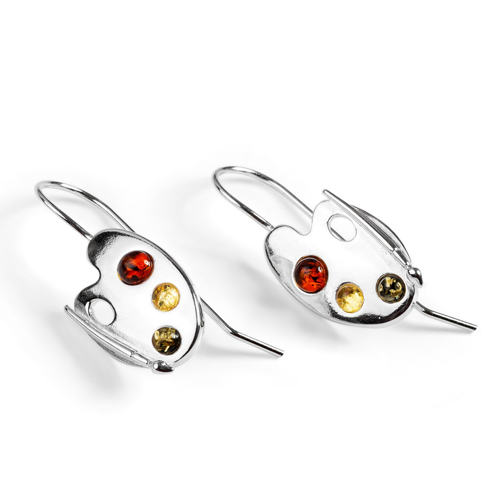 Artist Palette Earrings Gifts for Artists Henryka Jewellery