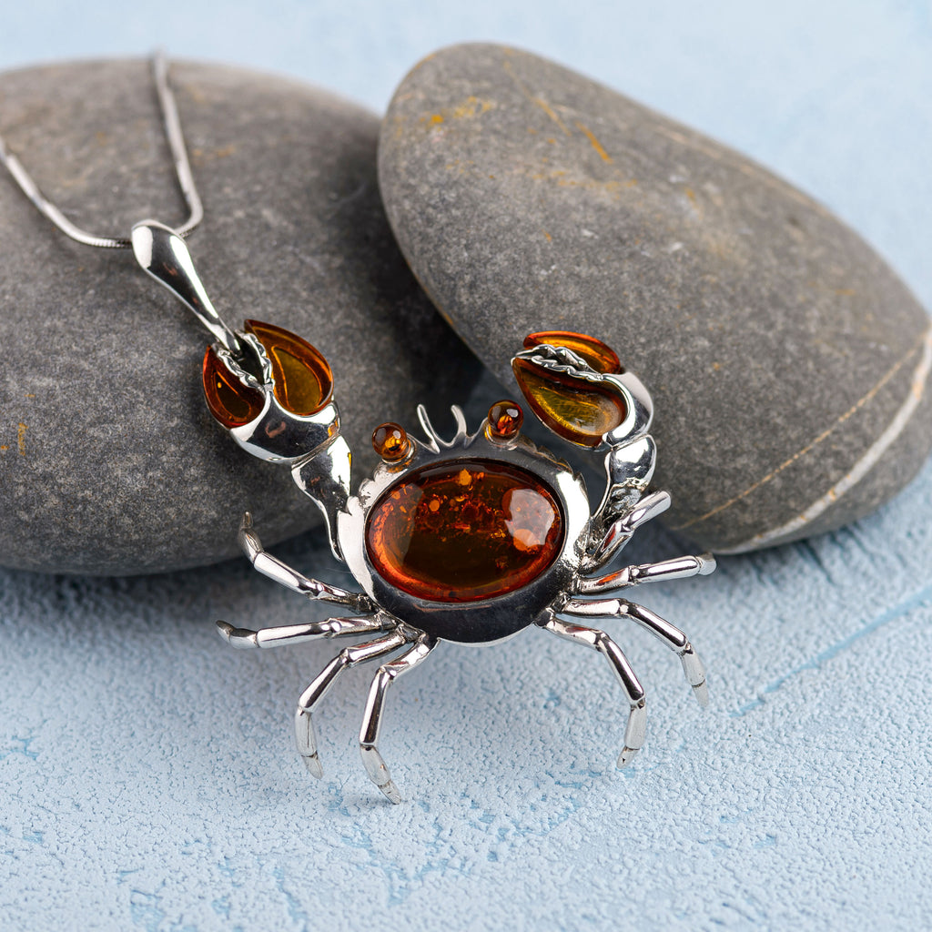 Crab Necklace Silver Crab Jewellery Sea Life Jewellery Henryka