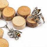 Hornet on Honeycomb Necklace in Silver and Amber