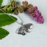 Moth Necklace in Silver