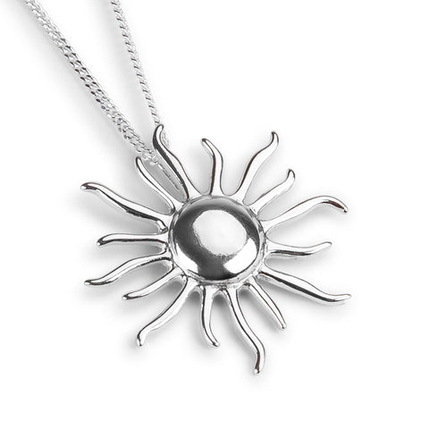 Sun Goddess Necklace in Silver