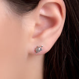 Tortoise / Turtle Stud Earrings in Silver