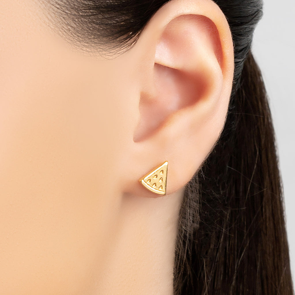 Gold Watermelon Earrings Fruit Earrings Collection Henryka UK