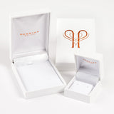 Lily of the Valley Flower Stud Earrings in Silver with 24ct Gold & Mother of Pearl