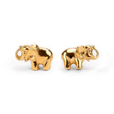 Miniature Elephant Stud Earrings in Silver
