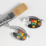 Artist Palette Necklace in Silver