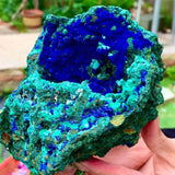 Stunning Azurite-Malachite Necklace - Natural Designer Gemstone