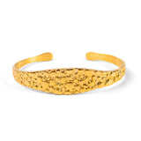 Reptile Skin Textured Bangle in Sterling Silver