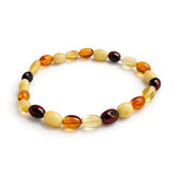 Mix Amber Stretch Bead Bracelet
