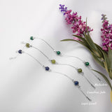 Bead Bracelet in Silver and Lapis Lazuli