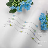 Bead Bracelet in Silver and Blue Lace Agate