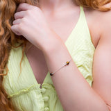 Bead Bracelet in Silver and Tiger's Eye