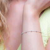 925 Sterling Silver Bead Chain Bracelet