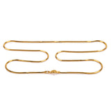 Thick Snake Chain in Sterling Silver with 24ct Gold Plating