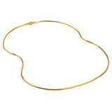 Thick Snake Chain in Sterling Silver with 24ct Gold Plating