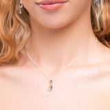 Cat Necklace in Silver and Tiger's Eye