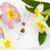 Cat Necklace in Silver and Tiger's Eye