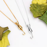 Miniature Cat Necklace in Silver