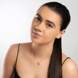 Cute Crab Necklace in Silver with 24ct Gold