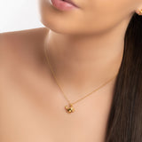 Cute Crab Necklace in Silver with 24ct Gold