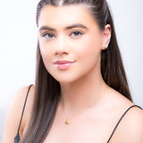 Cute Crab Necklace in Silver with 24ct Gold