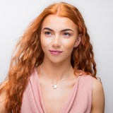 A piece of my Heart Necklace in Silver