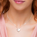 A piece of my Heart Necklace in Silver