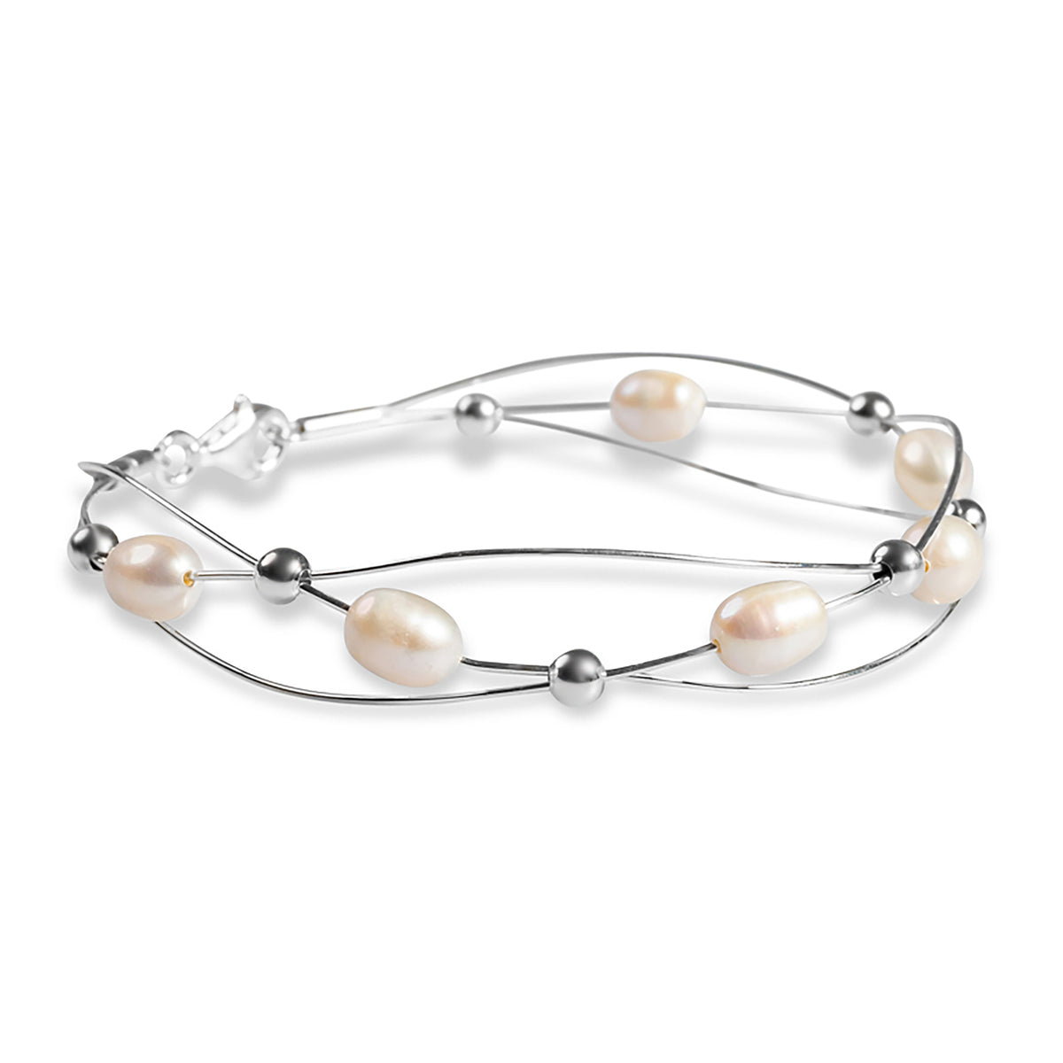 Weaved Bangle Pearl