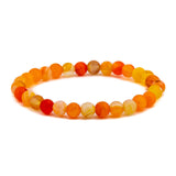 Stretch Bead Bracelet in Carnelian.