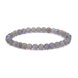 Stretch Bead Bracelet in Labradorite