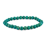 Stretch Bead Bracelet in Natural Tibetan Turquoise