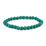 Stretch Bead Bracelet in Natural Tibetan Turquoise
