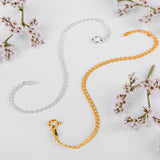 925 Sterling Silver Double Heart Link Bracelet