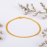 14ct Gold Plated Double Heart Link Bracelet