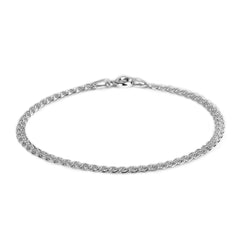 925 Sterling Silver Double Heart Link Bracelet
