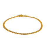14ct Gold Plated Double Heart Link Bracelet