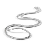 Diamond Cut Foxtail Chain in Sterling Silver