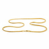 Diamond Cut Foxtail Chain in 24ct Gold Plate