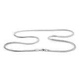 Diamond Cut Foxtail Chain in Sterling Silver