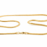 Diamond Cut Foxtail Chain in Sterling Silver