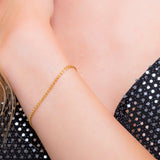 14ct Gold Plated Double Heart Link Bracelet