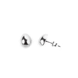 Pebble Stud Earrings in Silver