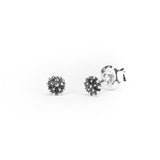 Teeny Dotted Stud Earrings in Silver