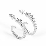Octopus Tentacle Earrings in Sterling Silver with 24ct Gold
