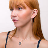 Simple Solid Hoop Earrings in Sterling Silver