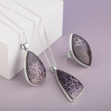 Rare Indonesian Fossilised Palm Root Necklace - Natural Designer Gemstone