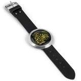 Wild Green Amber : Handmade Statement Nugget Leather Bracelet